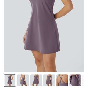 HALARA Women's Backless Dress in Purple